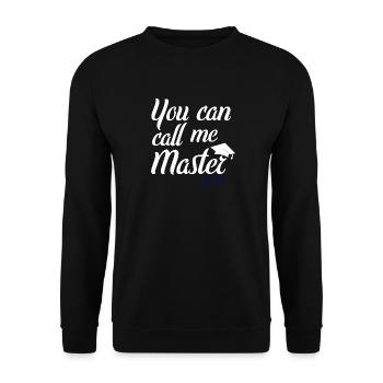 You can call me Master 2019 - Unisex Pullover - Schwarz - Vorne - Alina (178cm) & Michal (187cm)