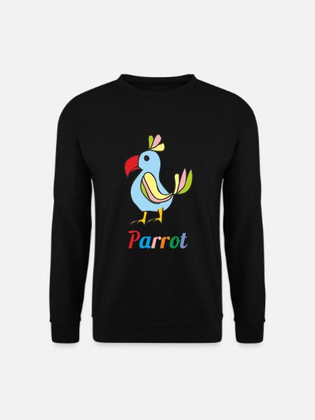 Papagei - Unisex Pullover - Schwarz