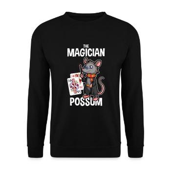 Opossum saying for animal lovers and possum - Unisex Sweatshirt - black - Front - Alina (178cm) & Michal (187cm)