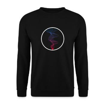 Abstract art - Unisex Sweatshirt - black - Front - Alina (178cm) & Michal (187cm)