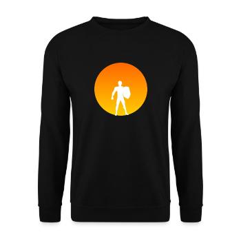 Hero sun - Unisex Sweatshirt - black - Front - Alina (178cm) & Michal (187cm)