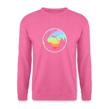 Regenbogen Welt - Unisex Pullover - Pink - Vorne