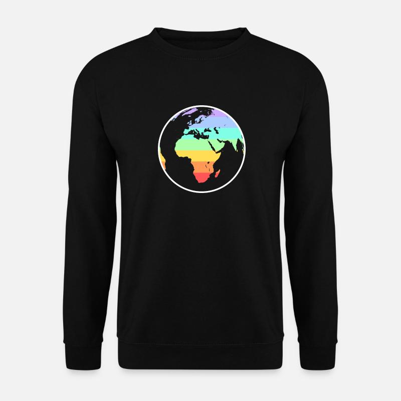 Regenbogen Welt - Unisex Pullover - Schwarz