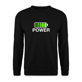 Full of energy - Unisex Sweatshirt - black - Front - Alina (178cm) & Michal (187cm)
