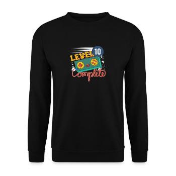 Niveau 10 Complete Anniversaire - Sweat-shirt Unisexe - noir - Devant - Alina (178cm) & Michal (187cm)