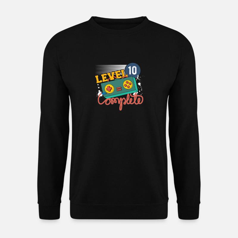 Level 10 Complete Birthday - Unisex Sweatshirt - black