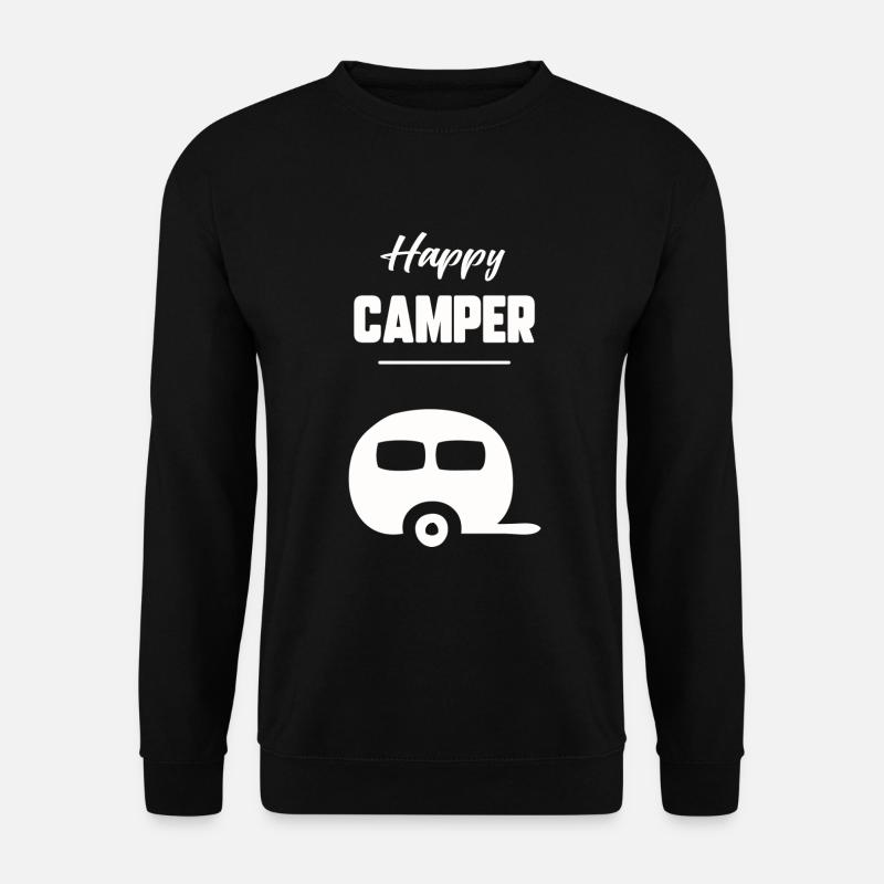 Glücklicher Camper - Unisex Pullover - Schwarz