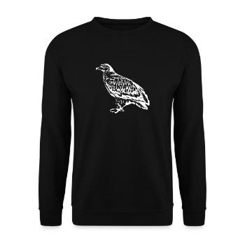 Falcons Birds Birds - Unisex Sweatshirt - black - Front - Alina (178cm) & Michal (187cm)