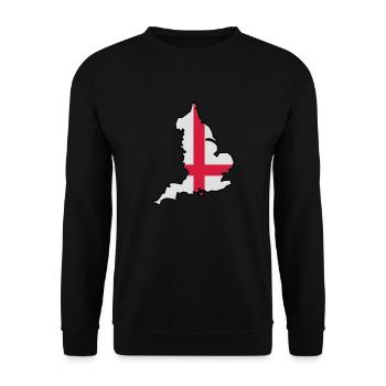 England & Flag - Unisex Sweatshirt - black - Front - Alina (178cm) & Michal (187cm)