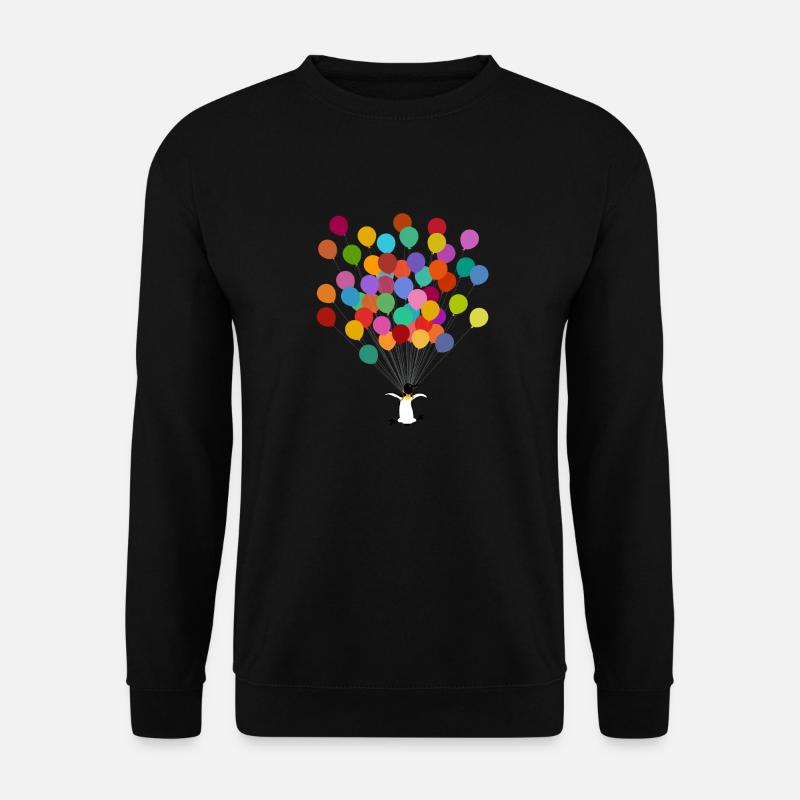Pinguin fliegt - Unisex Pullover - Schwarz