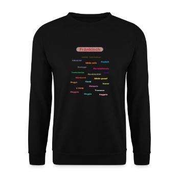 franken rs - Unisex Pullover - Schwarz - Vorne - Alina (178cm) & Michal (187cm)