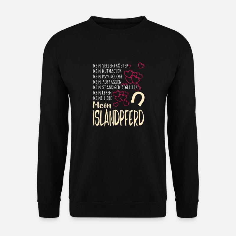 ISLANDPFERD - mein - Unisex Pullover - Schwarz