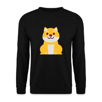 shiba - Sweat-shirt Unisexe - noir - Devant - Alina (178cm) & Michal (187cm)