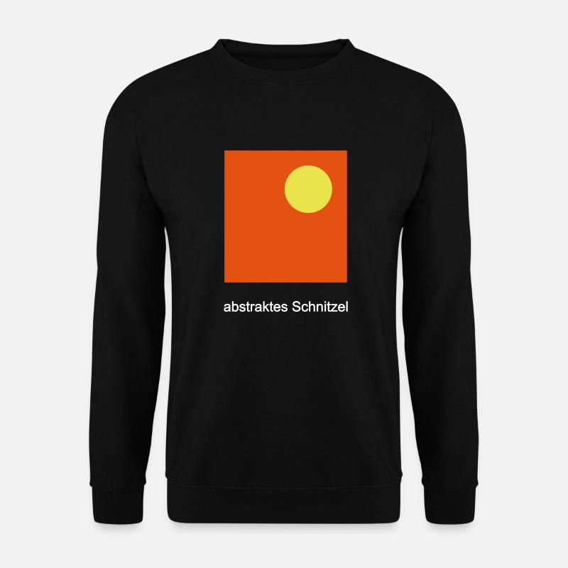 abstraktes Schnitzel, Wiener Schnitzel, Schnitzel, - Unisex Pullover - Schwarz