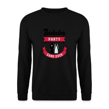 Bachelor Party Game Over - Sweat-shirt Unisexe - noir - Devant - Alina (178cm) & Michal (187cm)
