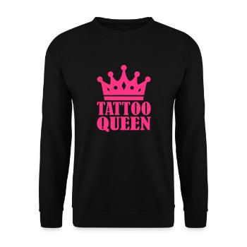 Tattoo Queen - Sweat-shirt Unisexe - noir - Devant - Alina (178cm) & Michal (187cm)