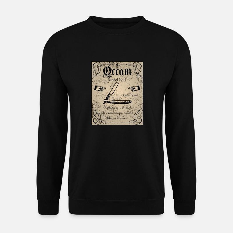 Ockhams Rasiermesser - Unisex Pullover - Schwarz