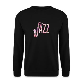 Jazz - Unisex Pullover - Schwarz - Vorne - Alina (178cm) & Michal (187cm)