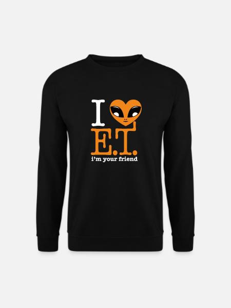I HEART ET - Unisex Sweatshirt - black