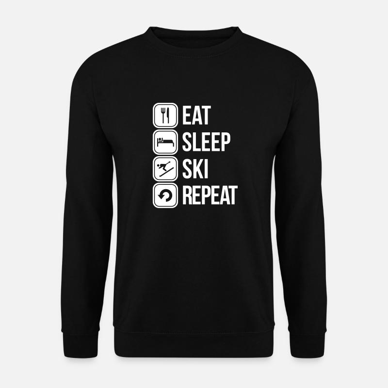ski - Unisex Pullover - Schwarz