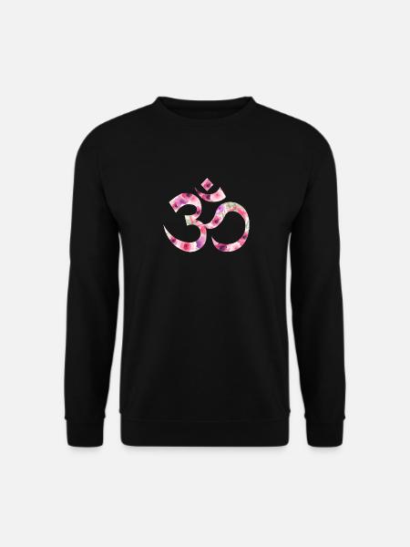 Flower Om Yoga - Unisex Sweatshirt - black
