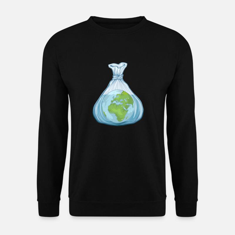 « Plastic Planet » Planet Contest Design Tshirt - Sweat-shirt Unisexe - noir