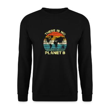 Il n'y a pas de planète B - Sweat-shirt Unisexe - noir - Devant - Alina (178cm) & Michal (187cm)