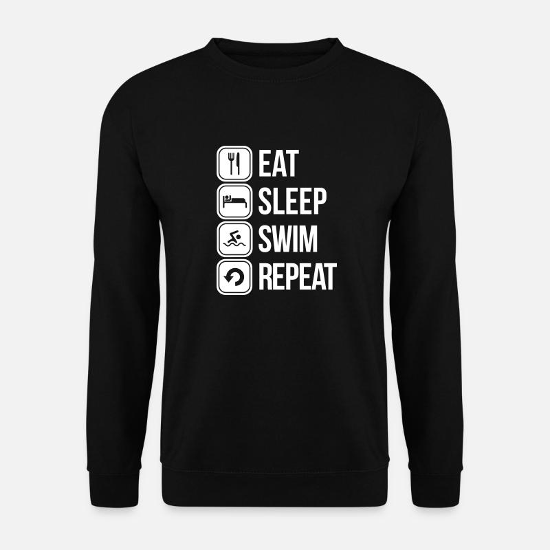 schwimmen - Unisex Pullover - Schwarz