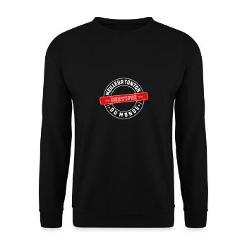certifié meilleur tonton du monde - Sweat-shirt Unisexe - noir - Devant - Alina (178cm) & Michal (187cm)