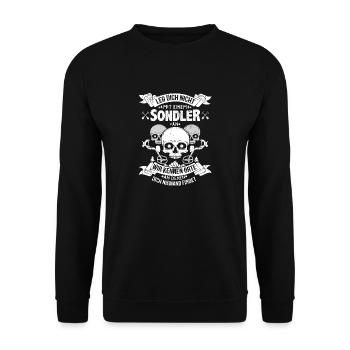 Sondengänger Sondler Geschenk Schatzsucher - Unisex Pullover - Schwarz - Vorne - Alina (178cm) & Michal (187cm)