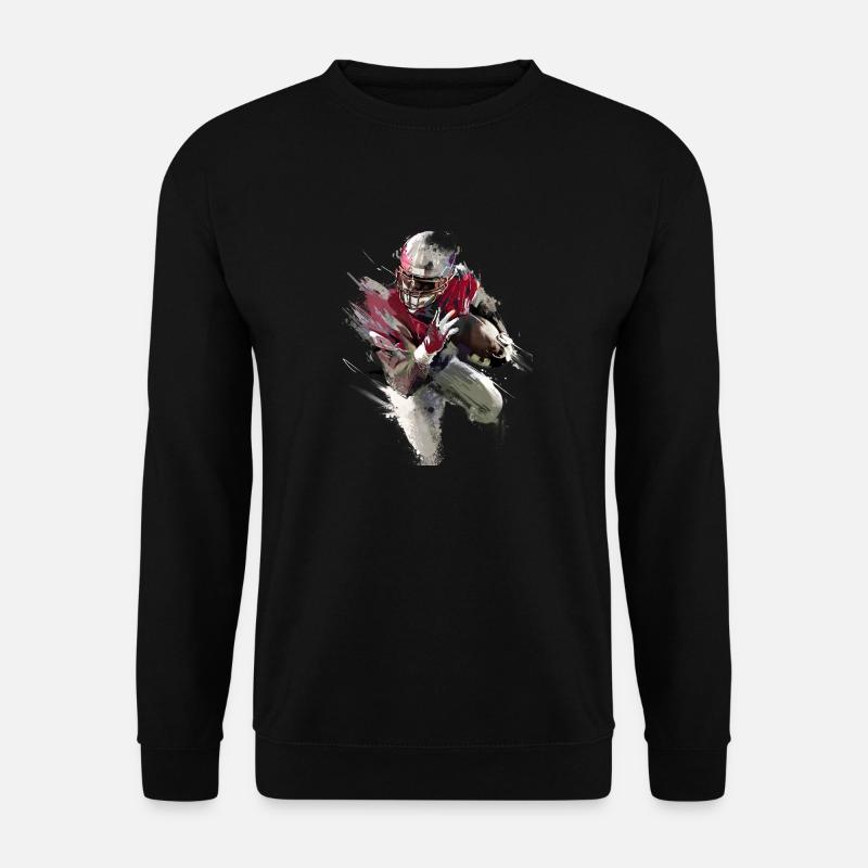 Running Back - Maillot Rouge - Sweat-shirt Unisexe - noir