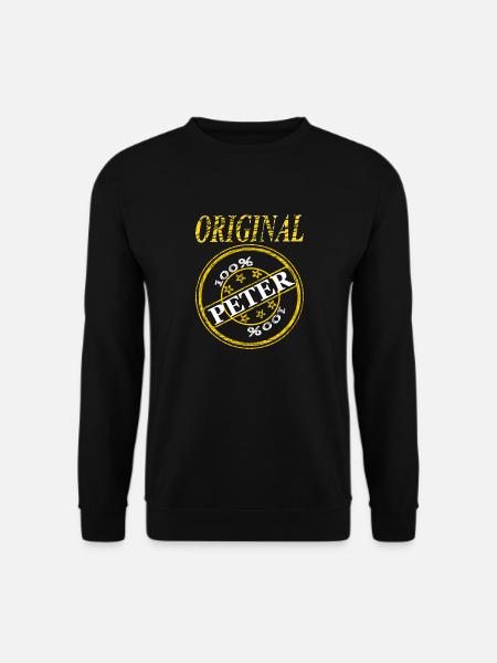 mein Name ist Peter Original Peter 100% Peter - Unisex Pullover - Schwarz