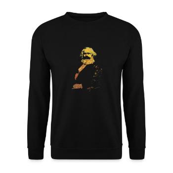 Karl Marx - Unisex Sweatshirt - black - Front - Alina (178cm) & Michal (187cm)