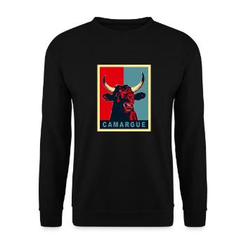 Camargue - Sweat-shirt Unisexe - noir - Devant - Alina (178cm) & Michal (187cm)