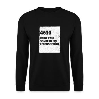 4630 Bochum - Unisex Pullover - Schwarz - Vorne - Alina (178cm) & Michal (187cm)