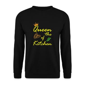 Cuisiner cuisiner Kitchen de la nourriture - Sweat-shirt Unisexe - noir - Devant - Alina (178cm) & Michal (187cm)