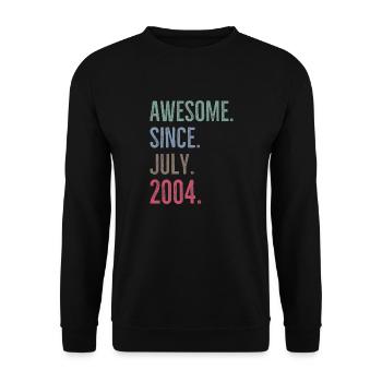 Génial depuis juillet 2004 - Sweat-shirt Unisexe - noir - Devant - Alina (178cm) & Michal (187cm)