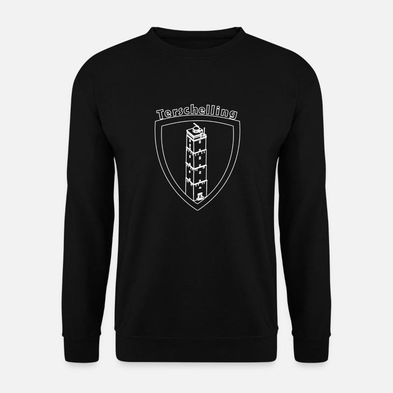 Terschelling Shield Blanc transparent - Sweat-shirt Unisexe - noir