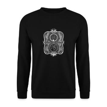 Octopus - Unisex Pullover - Schwarz - Vorne - Alina (178cm) & Michal (187cm)