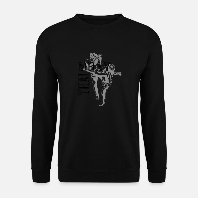 Boxing Fighting Muay Thai - Unisex Sweatshirt - black
