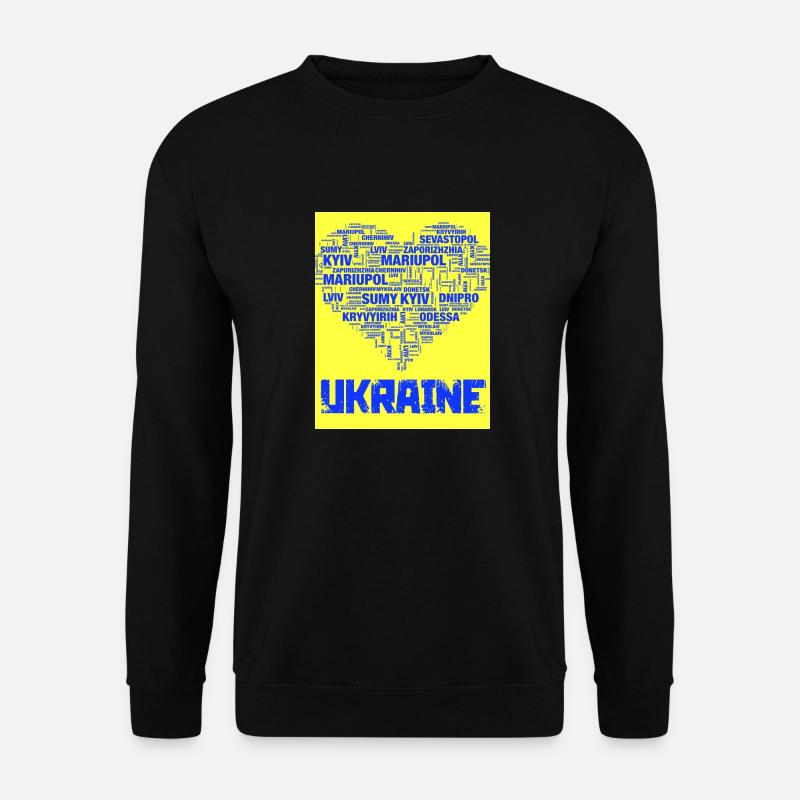 Ukraine - Unisex Pullover - Schwarz