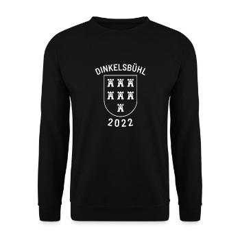 Wappen Dinkelsbühl 2022 - Unisex Pullover - Schwarz - Vorne - Alina (178cm) & Michal (187cm)