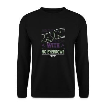 choc électrique idée cadeau drôle dictons artisanat - Sweat-shirt Unisexe - noir - Devant - Alina (178cm) & Michal (187cm)