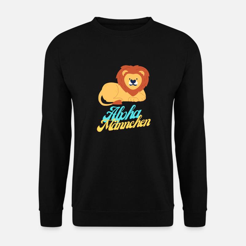 Alphalöwe - Unisex Pullover - Schwarz