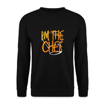 Cook | Cook | Chef | cooking | Hobby Chef - Unisex Sweatshirt - black - Front - Alina (178cm) & Michal (187cm)