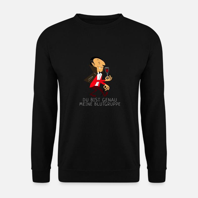 Meine Blutgruppe - Unisex Pullover - Schwarz