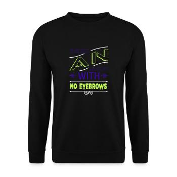 electrician bib engineer electricians retired - Unisex Pullover - Schwarz - Vorne - Alina (178cm) & Michal (187cm)