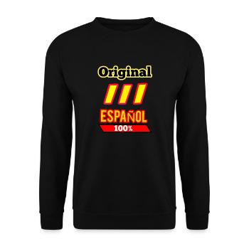 Original Spanish - Unisex Sweatshirt - black - Front - Alina (178cm) & Michal (187cm)