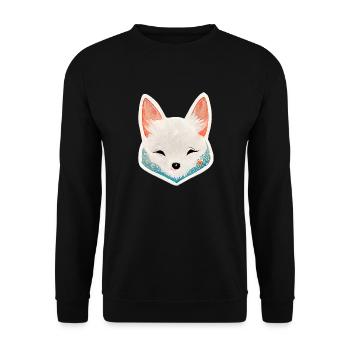 Polarfuchs - Unisex Pullover - Schwarz - Vorne - Alina (178cm) & Michal (187cm)