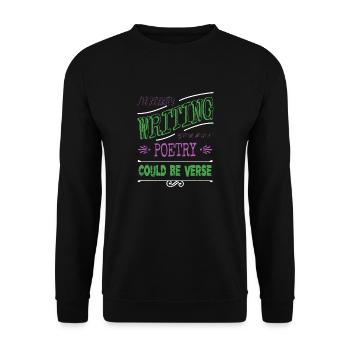 readers books and cats birthday present joke book - Unisex Sweatshirt - black - Front - Alina (178cm) & Michal (187cm)